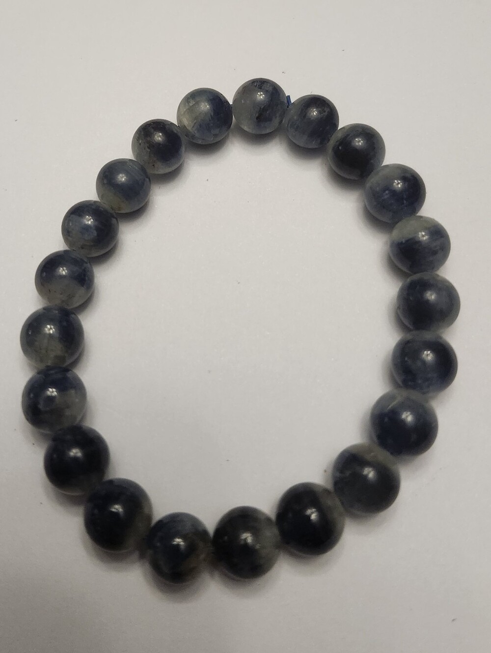 Blue Onyx Beaded Stretch Bracelet